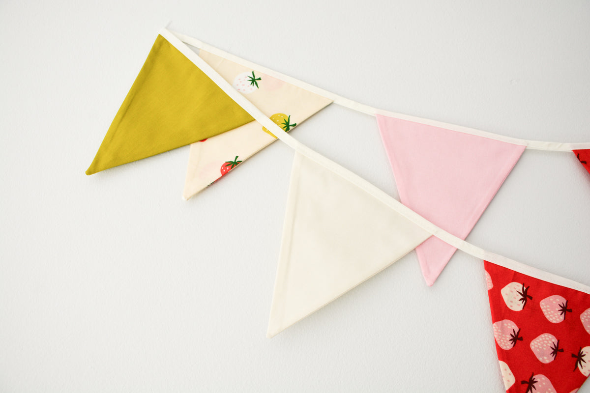 Bunting - Pink and Red Strawberries