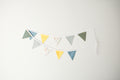 Bunting - Blue and Yellow Floral Gingham