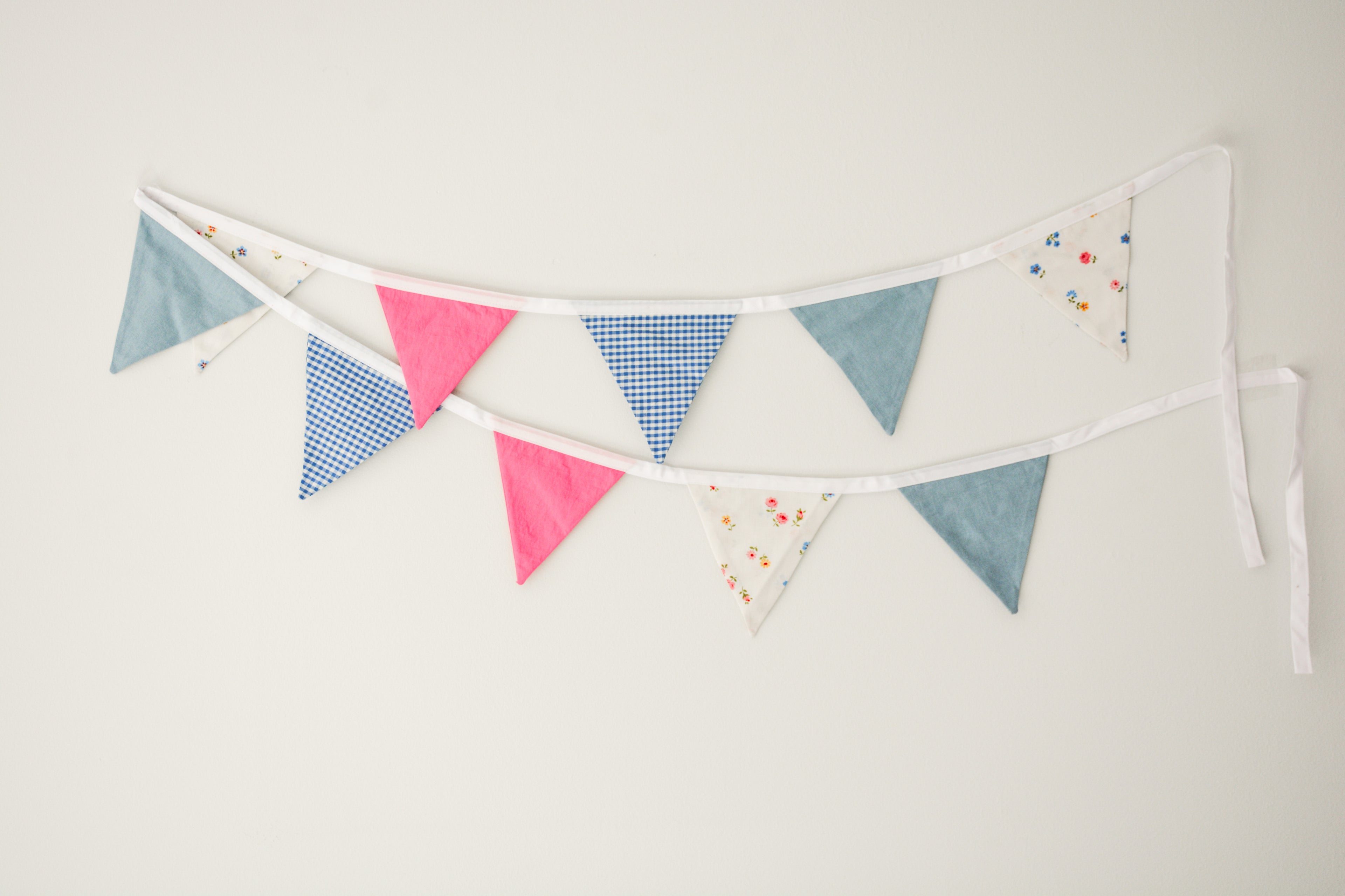 Bunting - Pink and Blue Floral