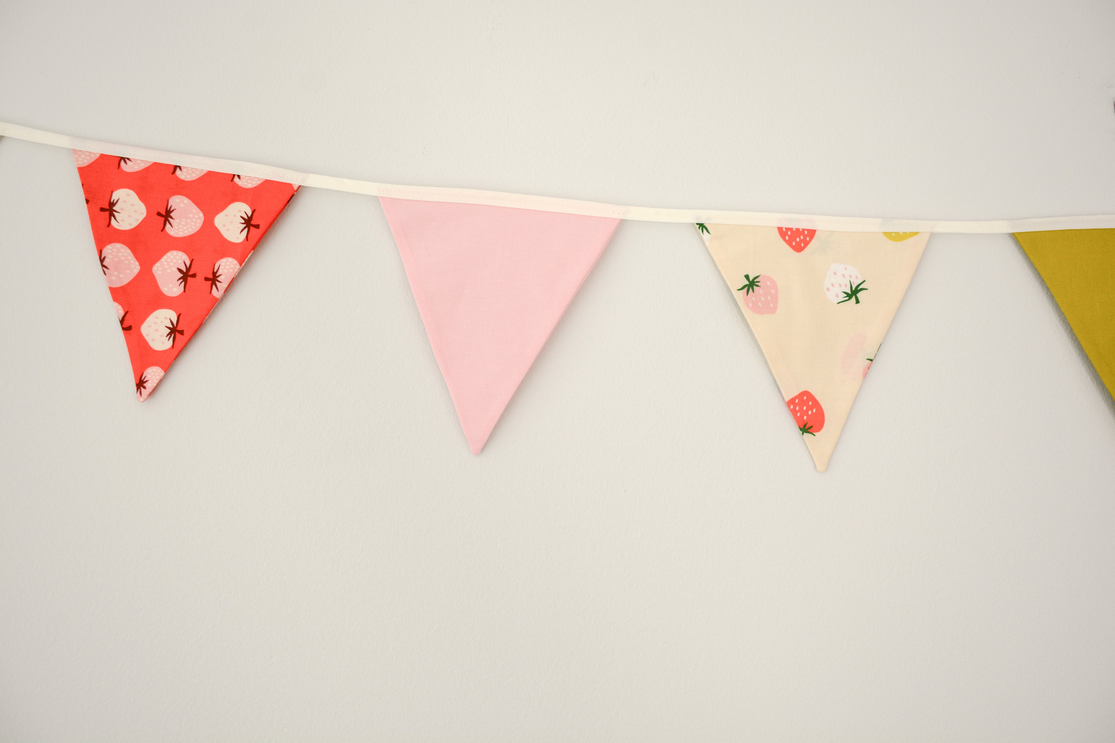Bunting - Pink and Red Strawberries