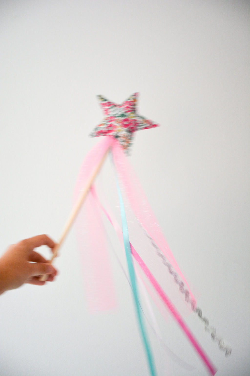 Star Magic Wand - Pink Floral