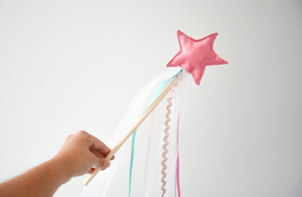 Star Magic Wand - Pink Satin