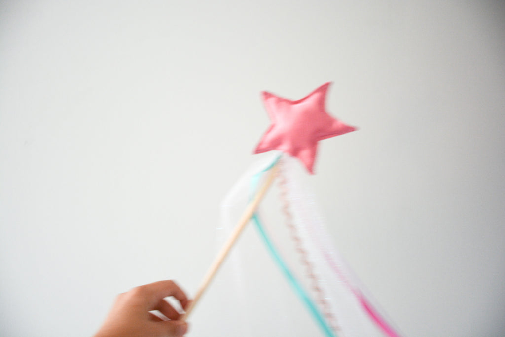 Star Magic Wand - Pink Satin