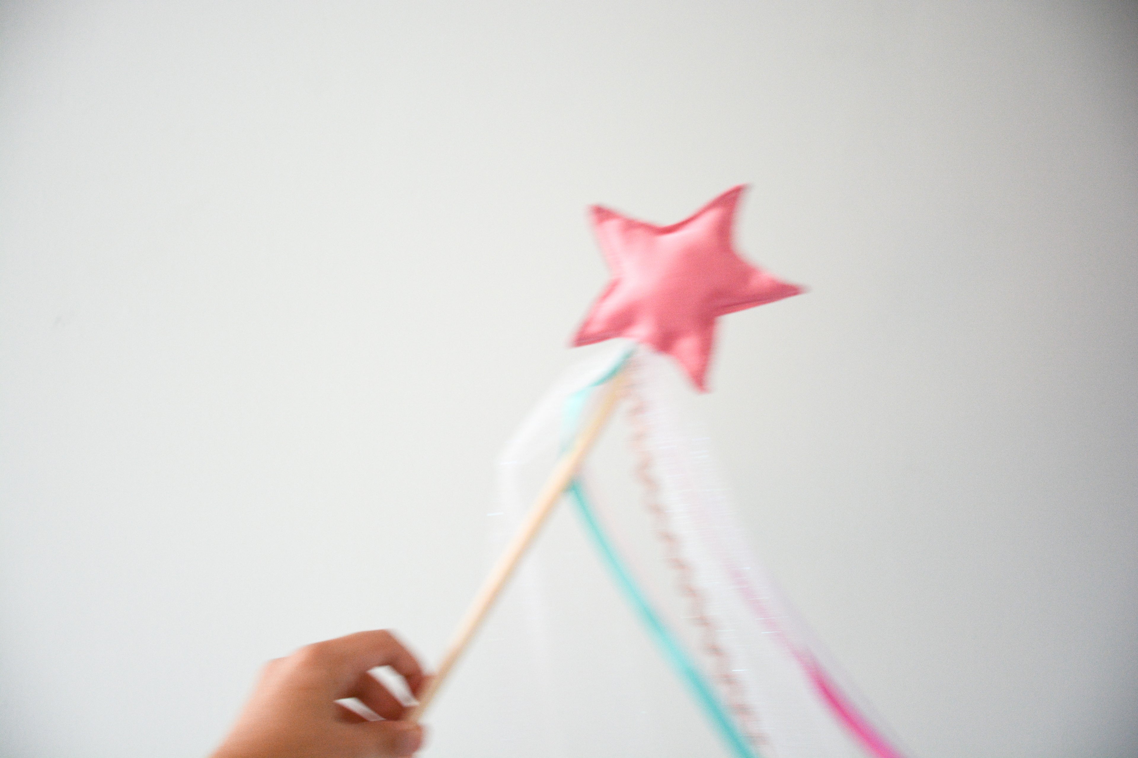 Star Magic Wand - Pink Satin