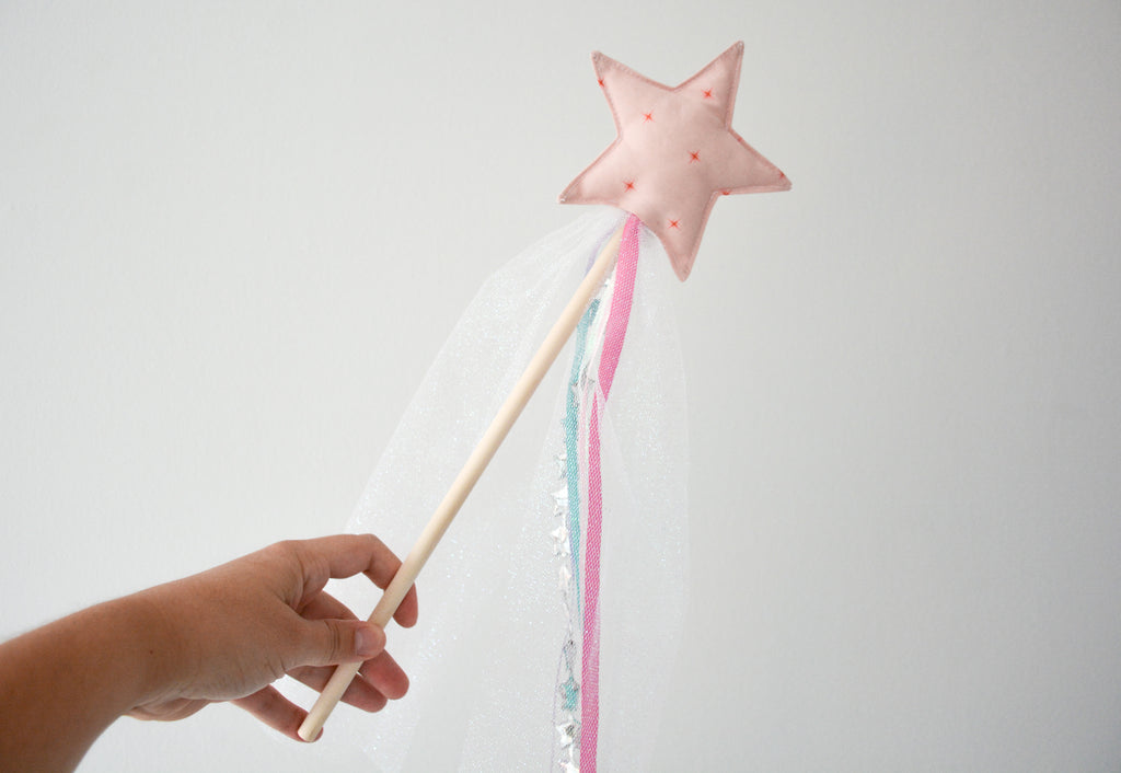 Star Magic Wand - Pink Stars