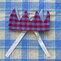 Party Crown - Red and Blue Gingham