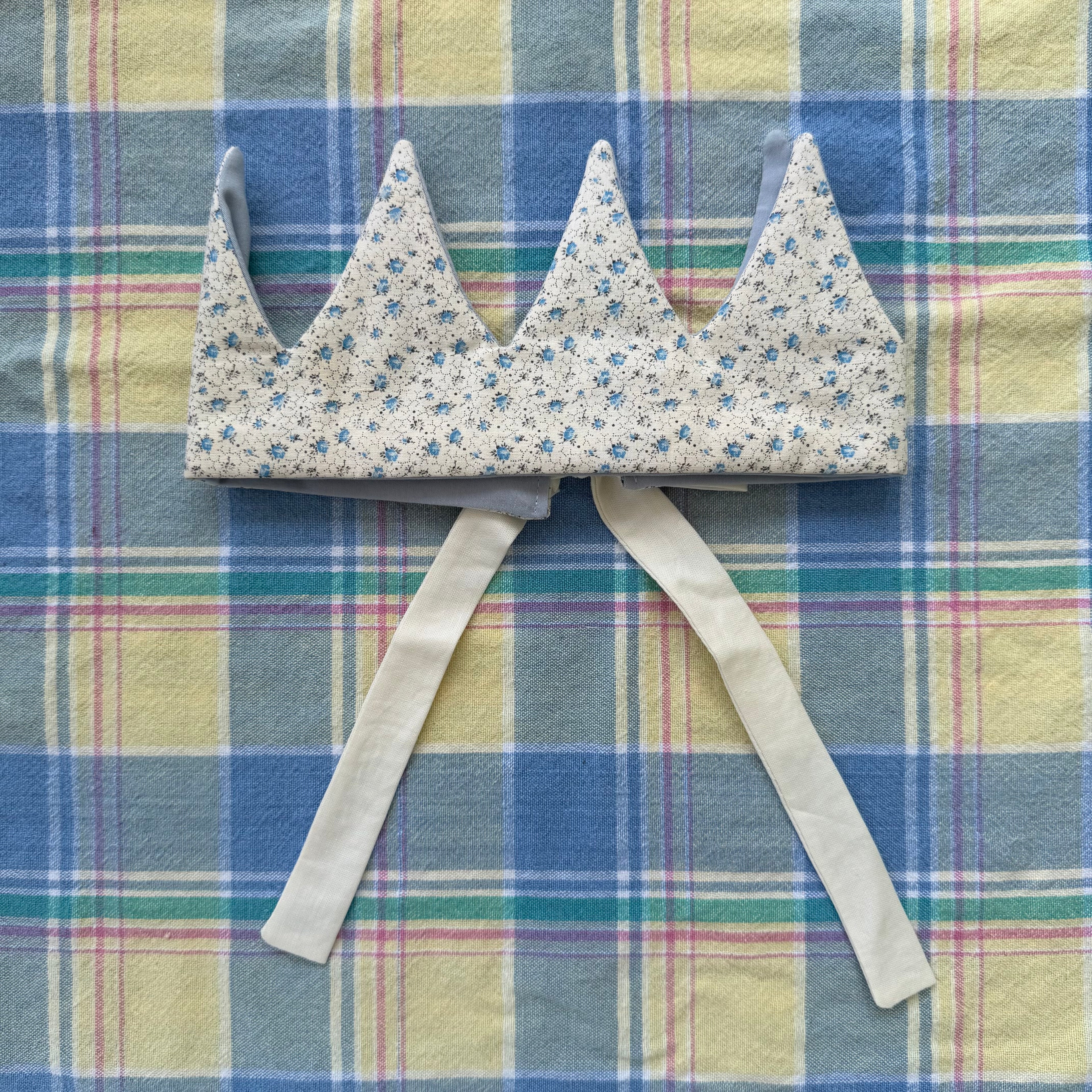 Party Crown - Blue Floral