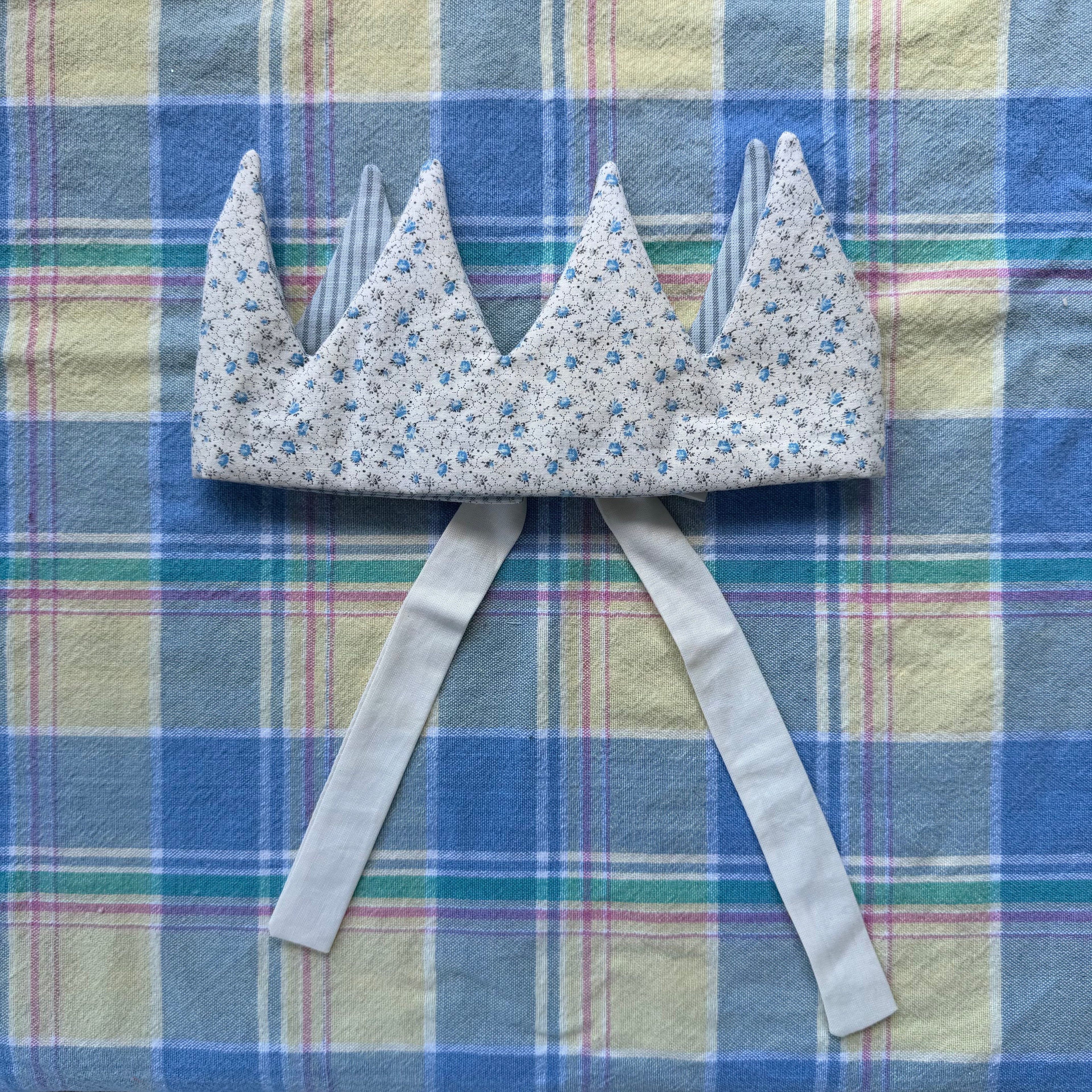 Party Crown - Blue Floral